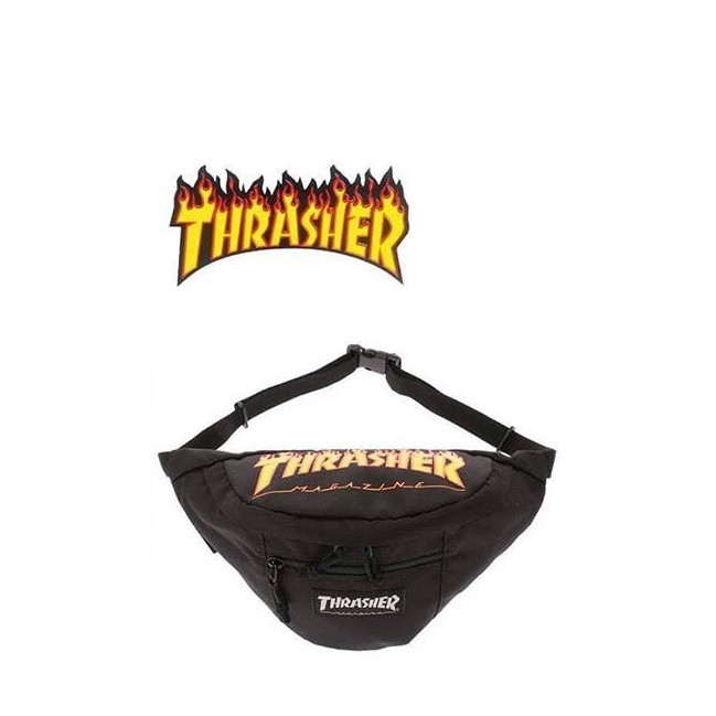 THRASHER 大火焰版🔥 腰包 側腰包 側背包 肩包 肩背包 斜背包 滑板 潮牌 日本 限定