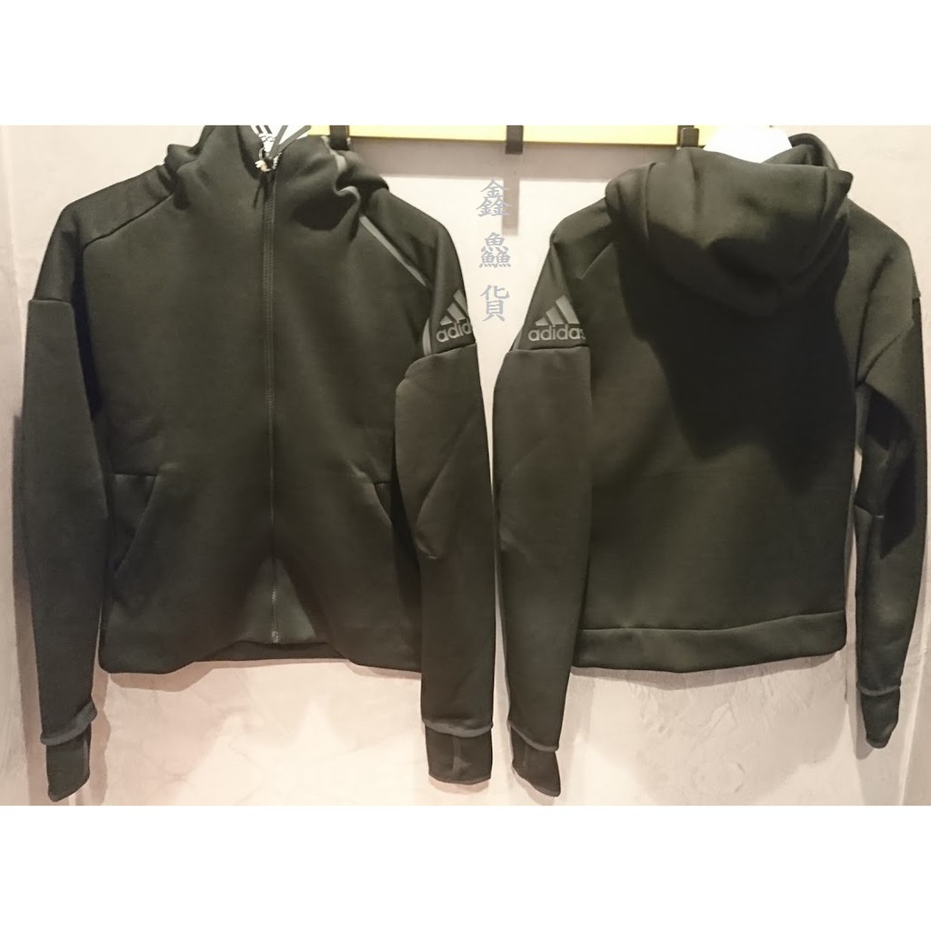 2019 ADIDAS Z.N.E. FAST RELEASE HOODIE 太空綿 連帽外套 黑 楊冪 EJ8748