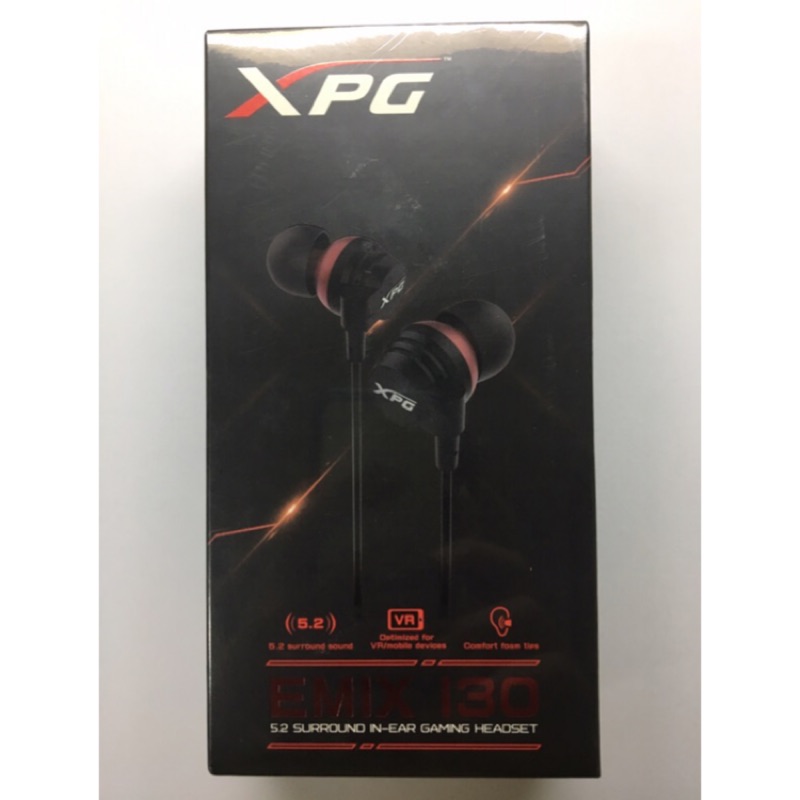 全新未拆 威剛 XPG EMIX I30 3D入耳式電競耳機 耳道式
