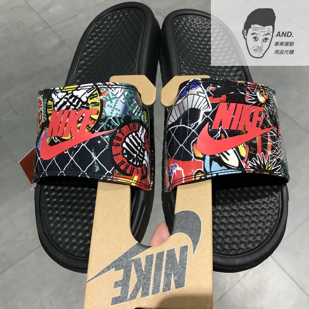 nike benassi jdi print w