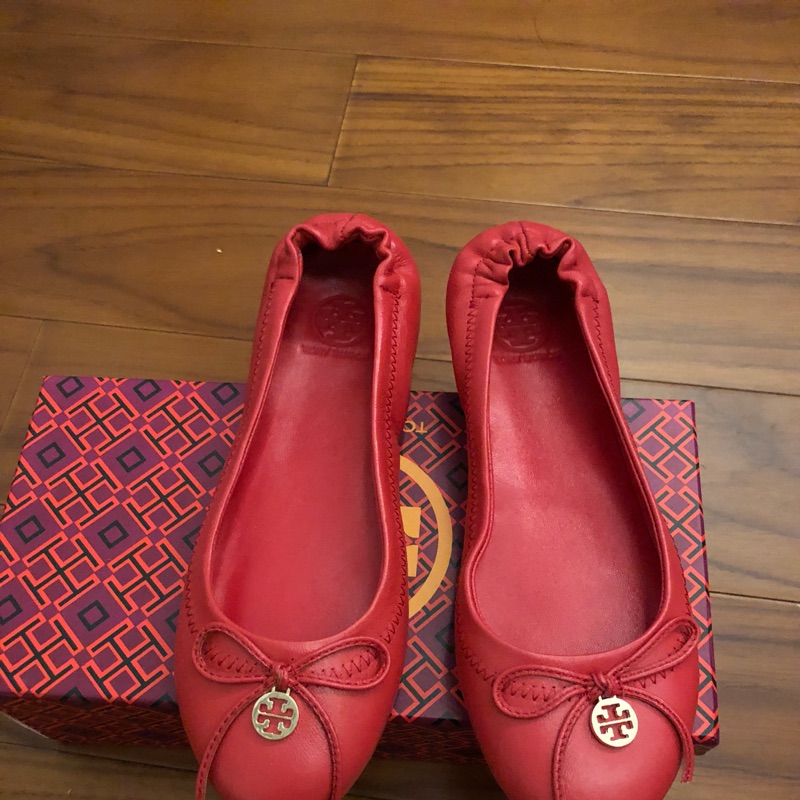 TB紅色娃娃鞋二手商品