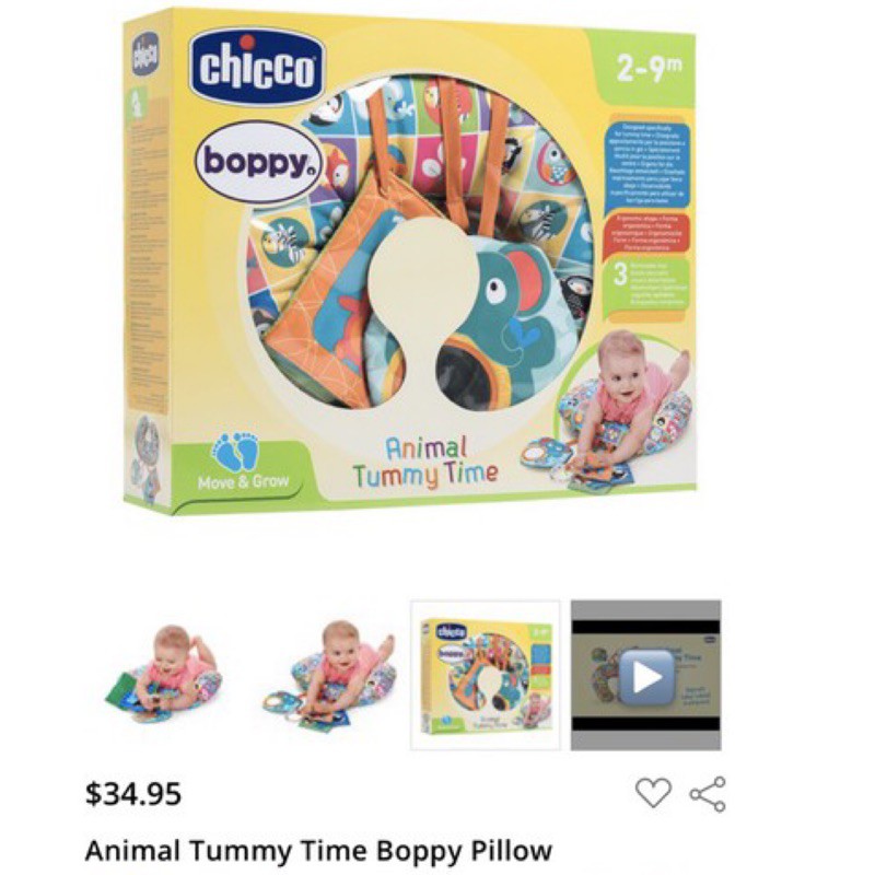 chicco boppy animal tummy time