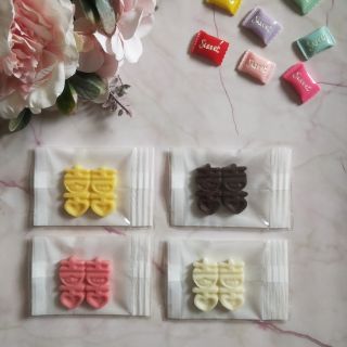 Dora手作婚禮小物~迷你囍字造型巧克力#喜糖#送客禮#婚禮派對