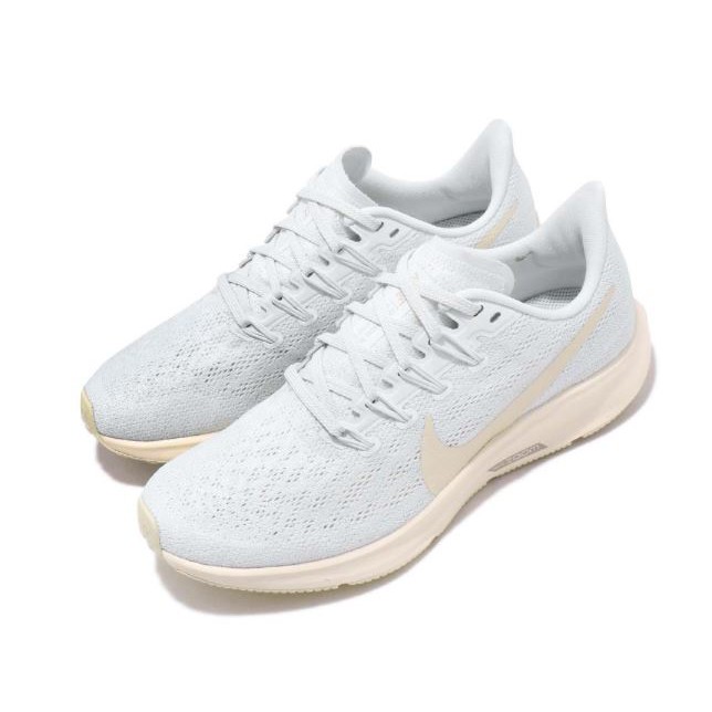 NIKE系列-NIKE AIR ZOOM PEGASUS 36 女款米白運動慢跑鞋-NO.AQ2210400