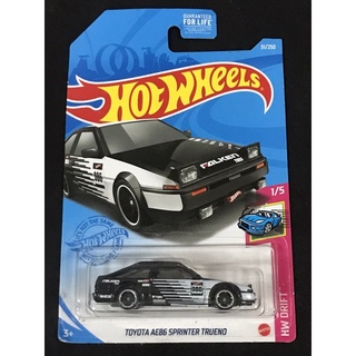 風火輪 hot wheels 豐田 toyota ae86 sprinter trueno 黑 白 普卡