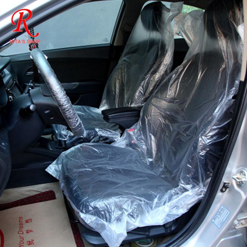 ✈♗通用車型 10個 一次性座椅套 清潔 汽車美容 塑膠 汽車座椅套 賓士福斯保時捷寶馬本田雷克薩斯豐田