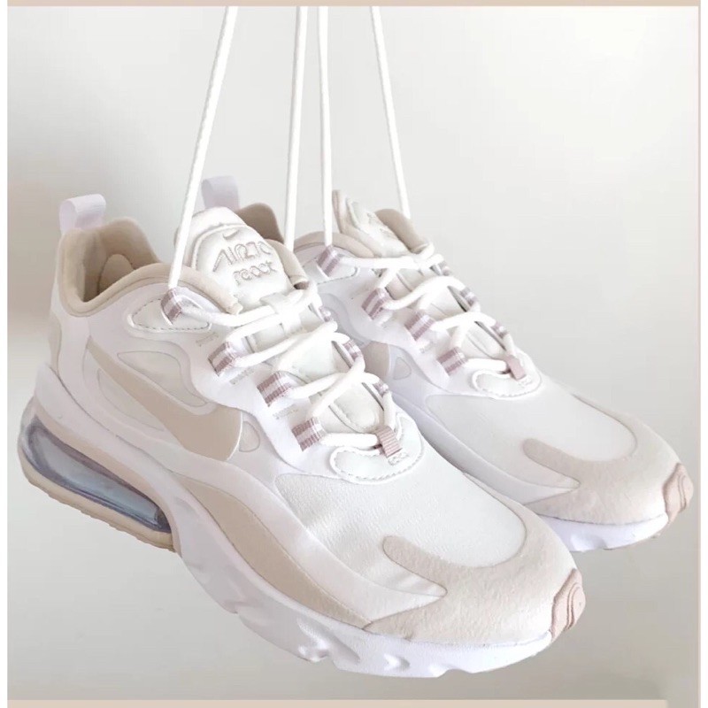 ✨現貨 Nike Air Max 270 react  奶茶色 雲朵棉花糖 氣墊 運動鞋