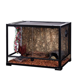 蛋叔叔【免運費】REPTIZOO-玻璃爬蟲箱60cm/雙門推拉/ARK0107/爬蟲缸/爬缸/雨林缸/鬆獅蜥/蘇卡達