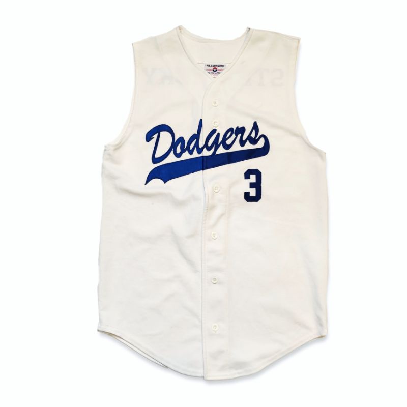 ✨車庫古著✨90's 美製 MLB LA Dodgers 棒球衫 洛杉磯道奇 球衣背心 棒球衣 球衣 古著