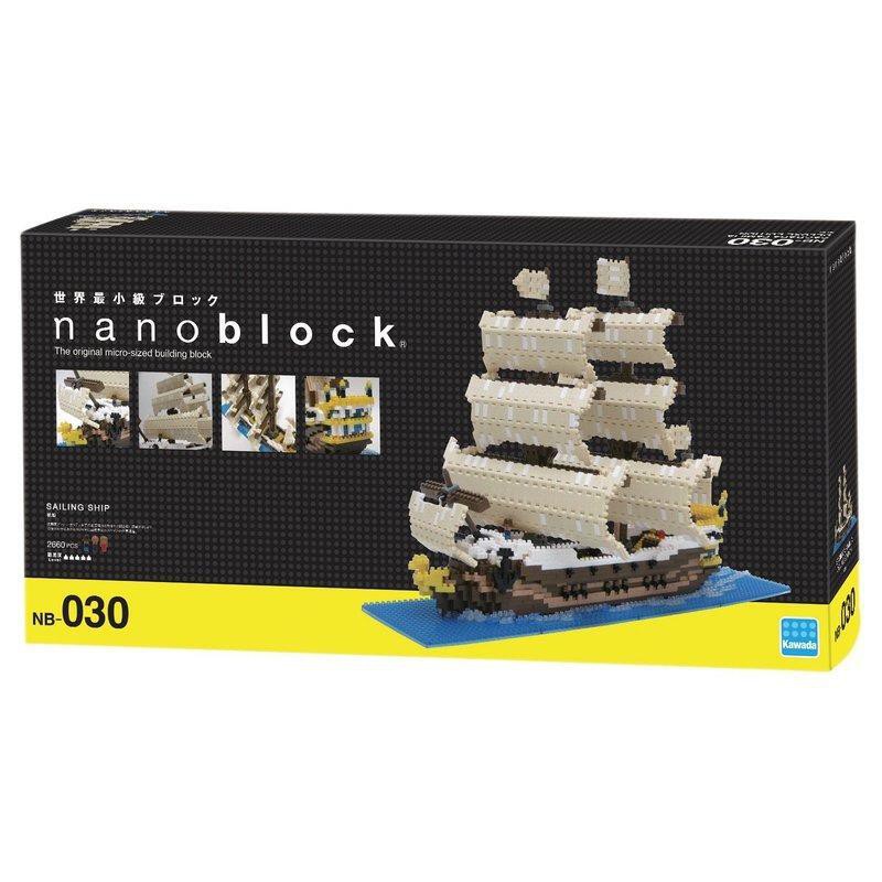 【LEGO】現貨 正版公司貨 Nanoblock 日本河田積木 NB-030 帆船 海盜船 海賊船
