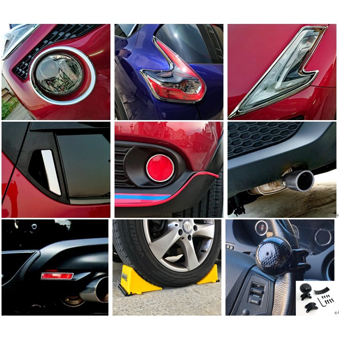 圓夢工廠 Nissan Juke 2015~18 改裝 鍍鉻 車門把手蓋 金屬尾管 前燈框 後燈框 日型燈框 安全車輪擋