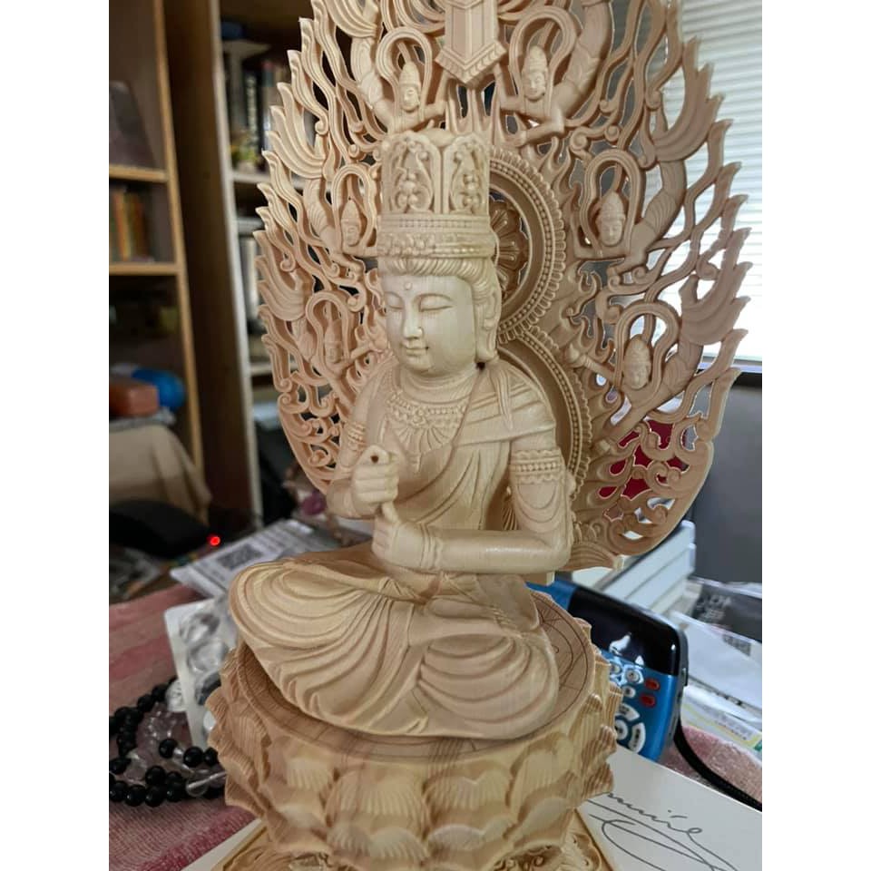 日式大日如來唐密大日如來佛像木雕白檜木高檔錦盒裝 全新現貨 蝦皮購物