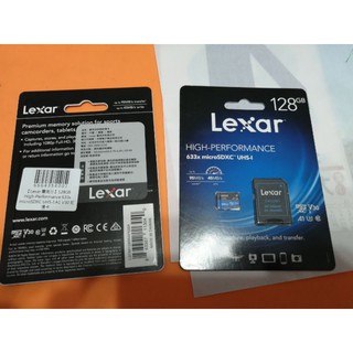 雷克沙 Lexar記憶卡 128g micro sdxc u30 4k高速卡 gopro運動相機