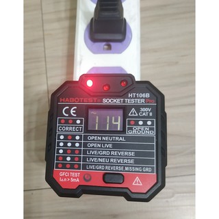臺北24H出貨 附發票 驗屋工具 房屋 專業型帶電壓顯示 插座 安全檢測儀 110V與220V相位檢測 GFCI測試
