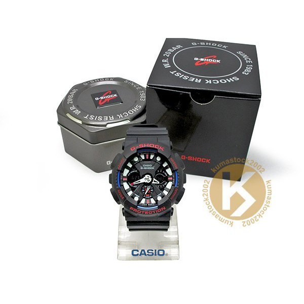 2016 最新 詢問度超高 日本限定 CASIO G-SHOCK GA-120TR-1ADR 黑色 黑藍紅 霧面