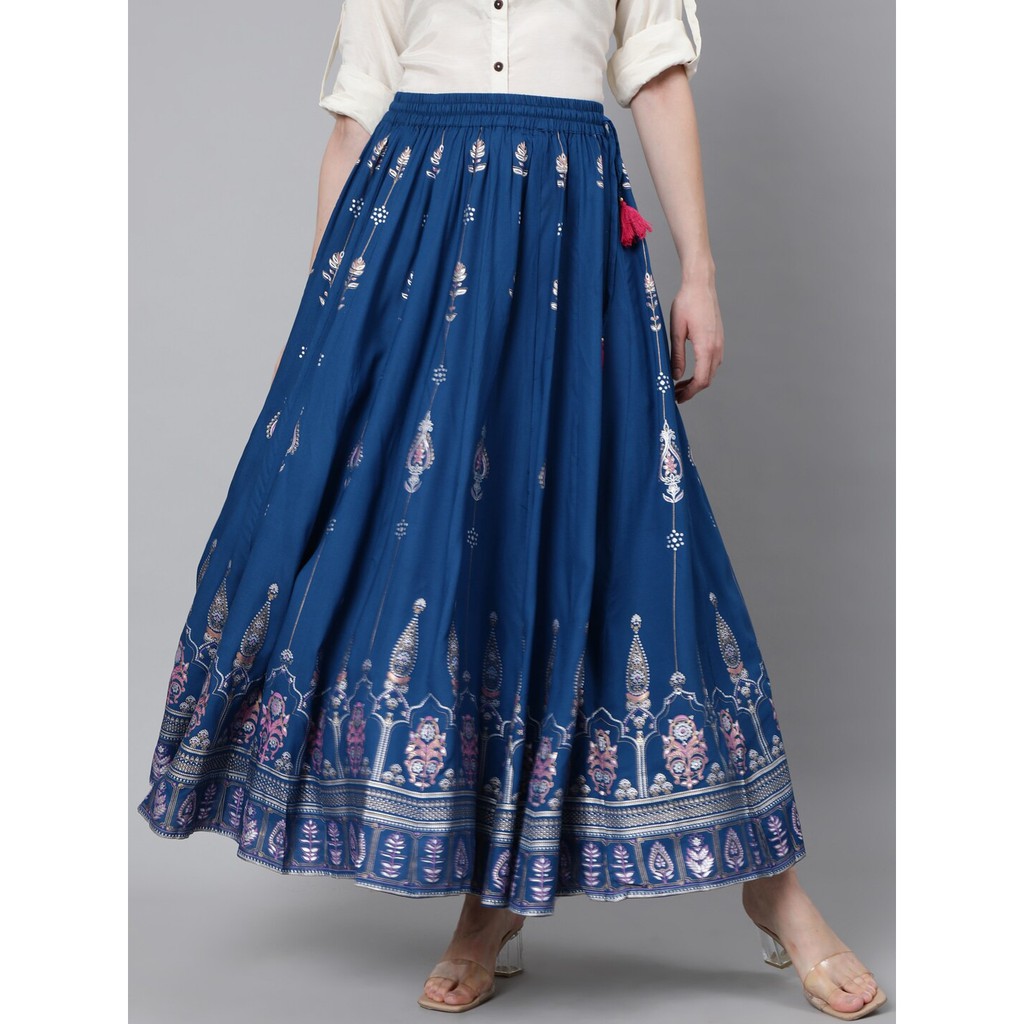 【Lakshmi 各國好物 印度】印度品牌 藍&amp;銀色&amp;粉紅色 印度宮廷風長裙