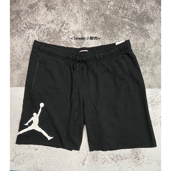  NIKE JORDAN FLEECE SHORT 棉短褲 黑 飛人 不修邊 DV5028-010