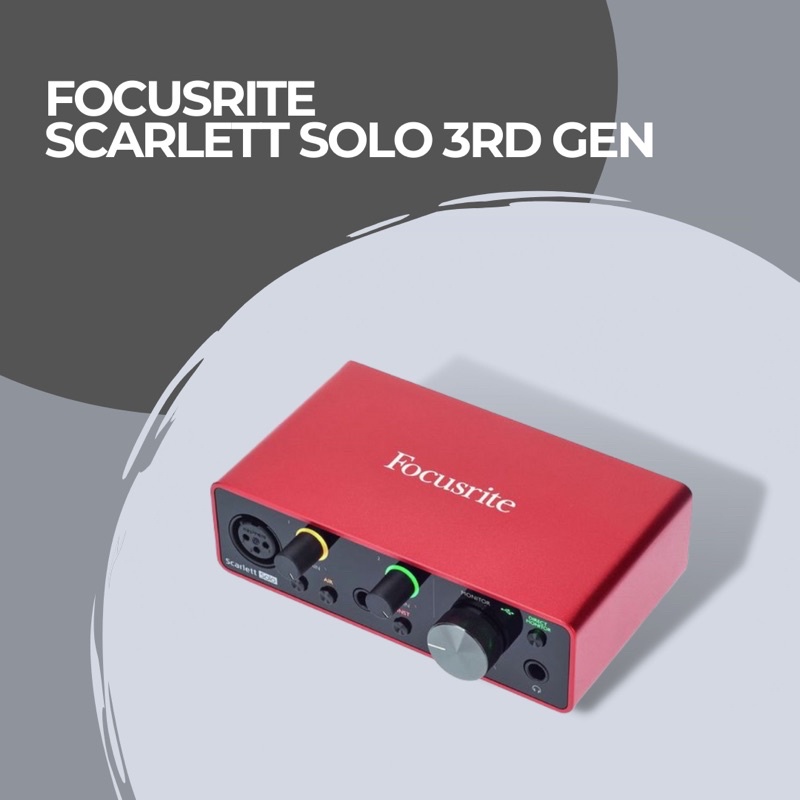 （已結單） Focusrite Scarlett Solo 3rd Gen 第三代錄音介面—全新/預購