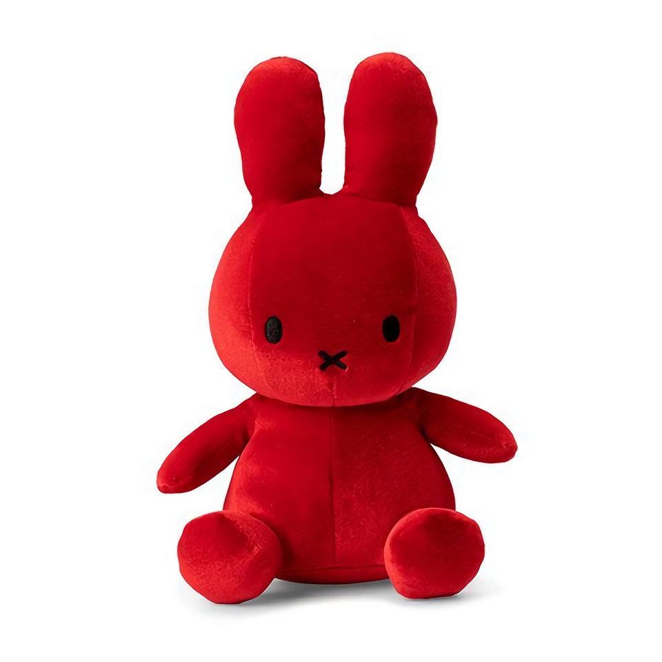 BON TON Miffy Velvet 米菲兔玩偶/ Candy Red 紅/ 23cm  誠品eslite