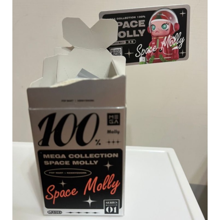［現貨］正版 POPMART SPACE MOLLY 100% 西瓜 聖誕 小畫家 海綿寶寶 果凍 拆盒未拆袋