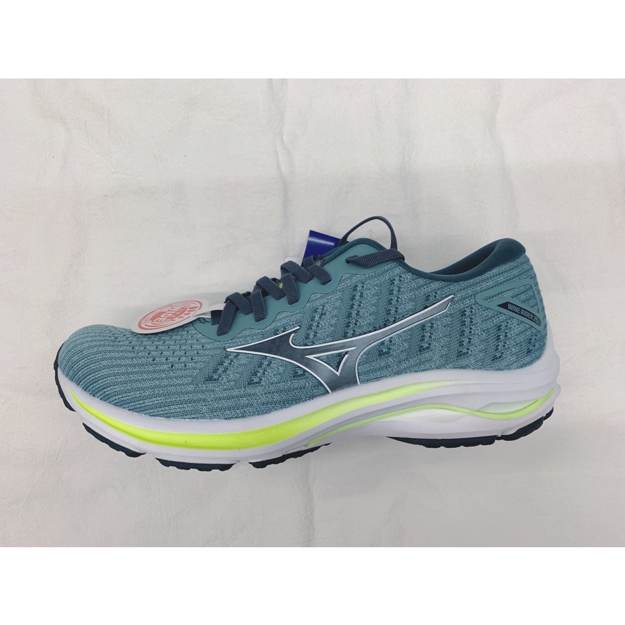 有間店🔹MIZUNO 男款 慢跑鞋 運動鞋 WAVE RIDER 25 J1GC217601 寬楦 藍綠色