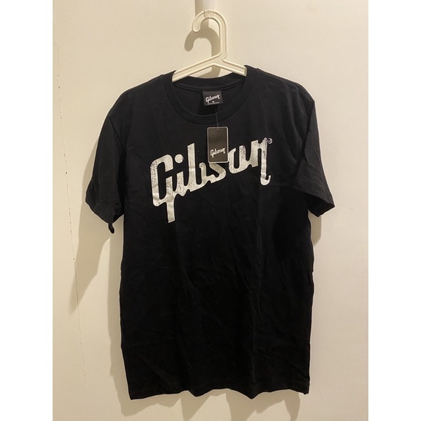 Gibson 黑色T恤 M碼 吉他電吉他品牌logo上衣