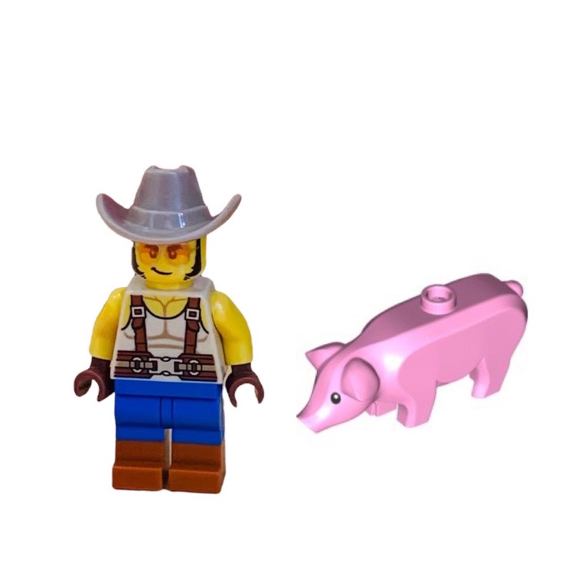 樂高 LEGO bam 冰雪老人 牛仔 豬