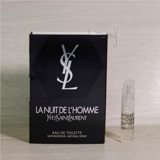 YSL 聖羅蘭 天之驕子 夜幕版 LA NUIT DE L'HOMME 男性淡香水 1.2mL 可噴式 試管香水 全新