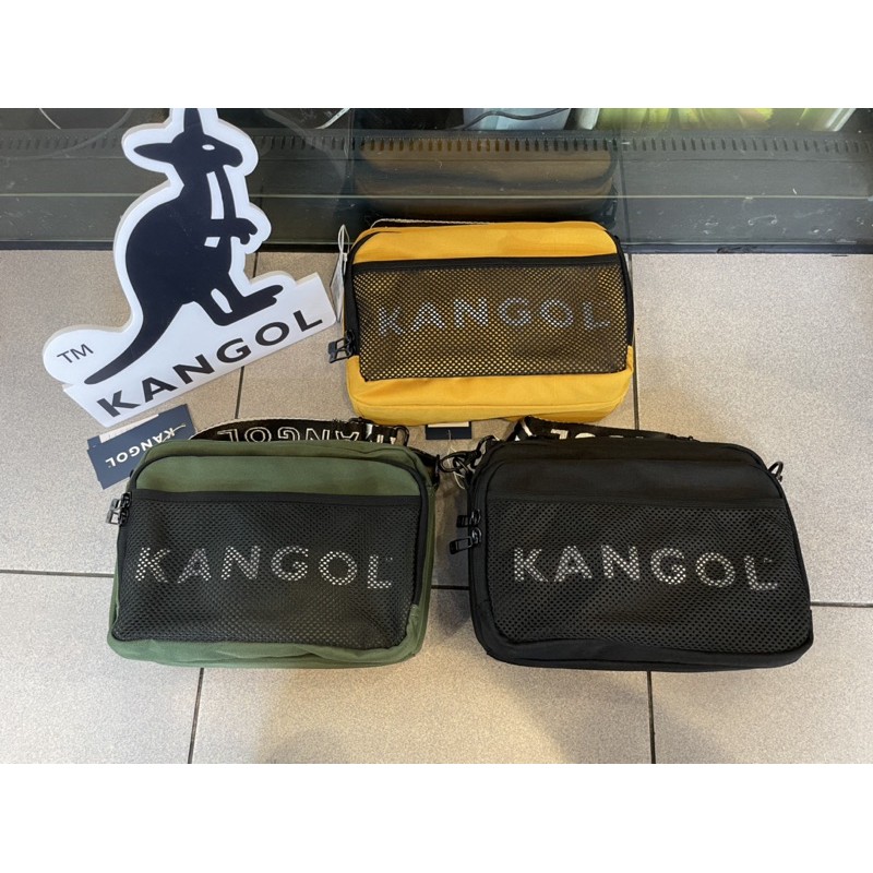 KANGOL 現貨新款 kangol 61251704 🇬🇧 袋鼠 多隔層 中型包 織帶 腰包 斜背包潮流包 $1380