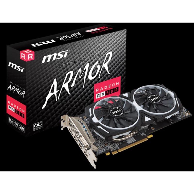 微星msi RX580 ARMOR 8g 鎧甲虎 二手 保固內