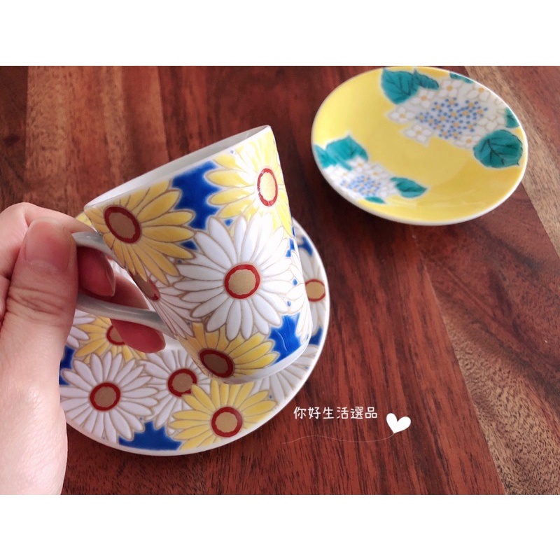 (預購)日本九谷燒青郊窯陶瓷 手工咖啡杯組 濃縮咖啡杯組 迷你咖啡杯 茶杯組 日本製 精緻禮品