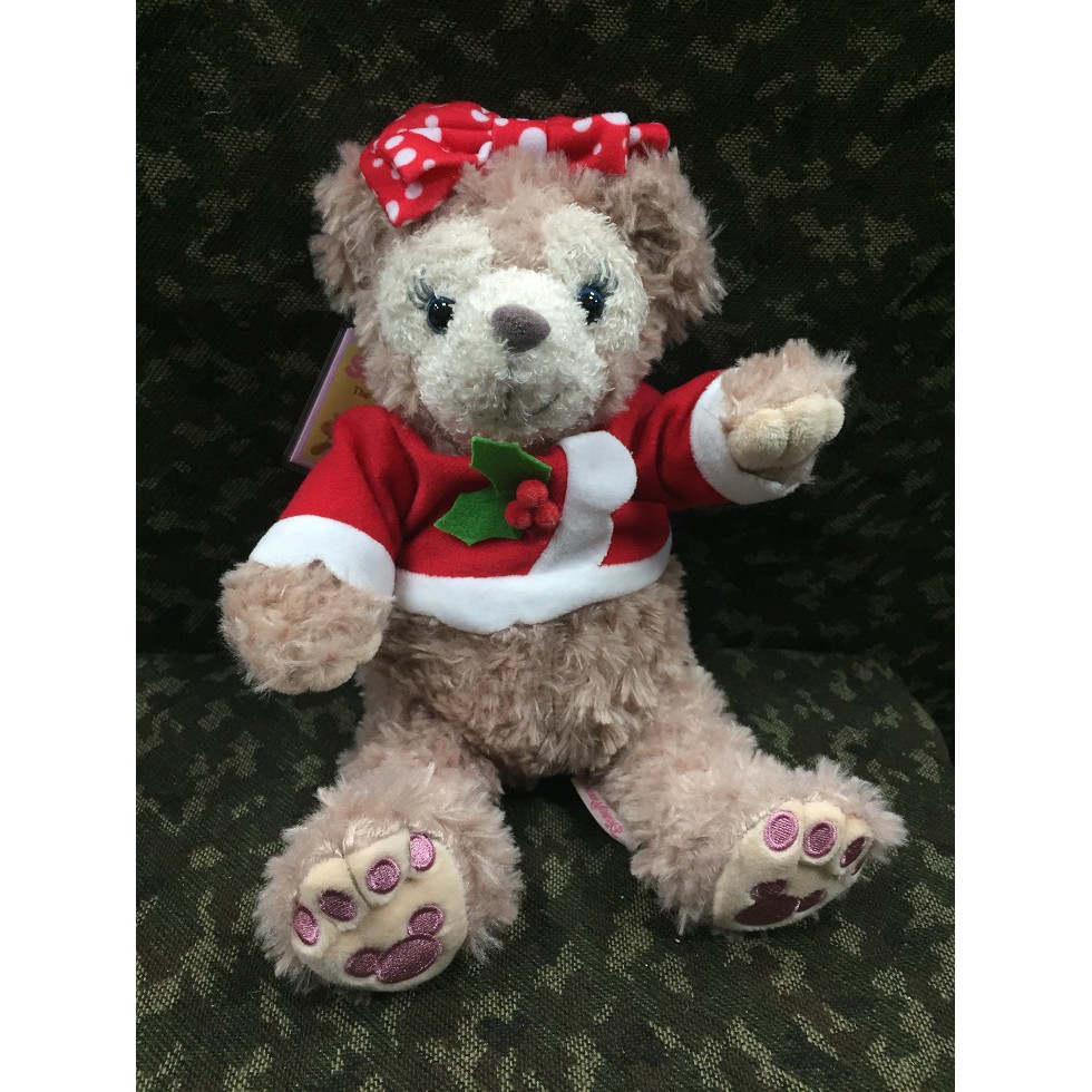 【Double♊ SHOP™】迪士尼 史黛拉兔&amp;達菲熊朋友 穿聖誕服裝的雪莉玫(衣服可脫) 絨毛娃娃 玩偶