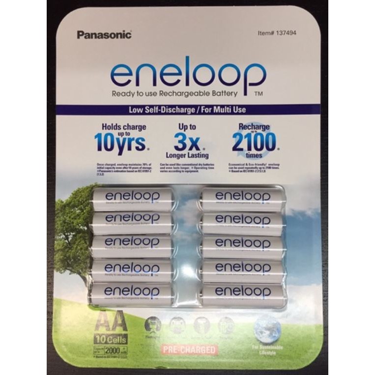 [公司貨] 國際牌 Panasonic eneloop 低自放電 3號 AA 充電電池