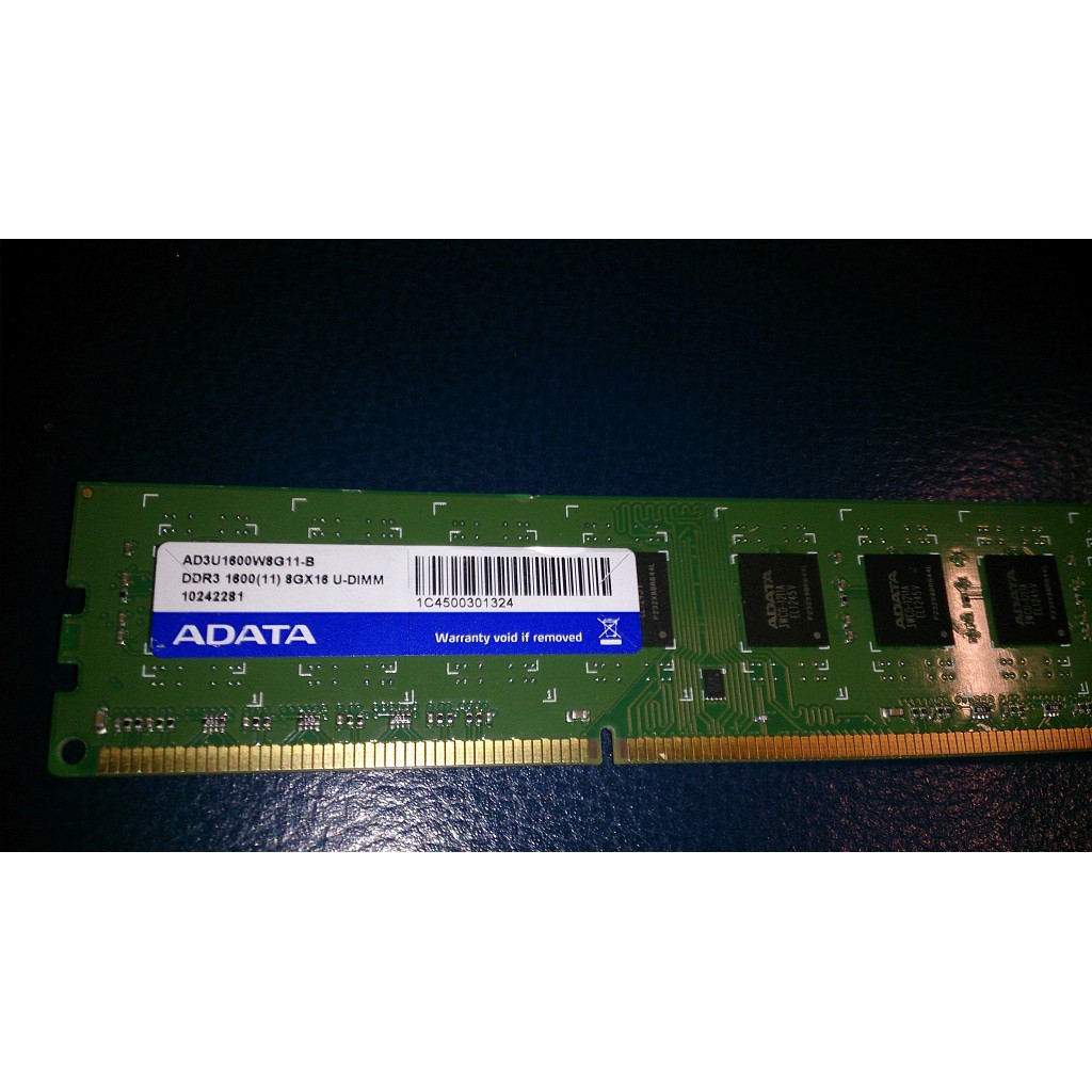 ADATA 威剛 DDR3 8G 1600 記憶體 功能正常