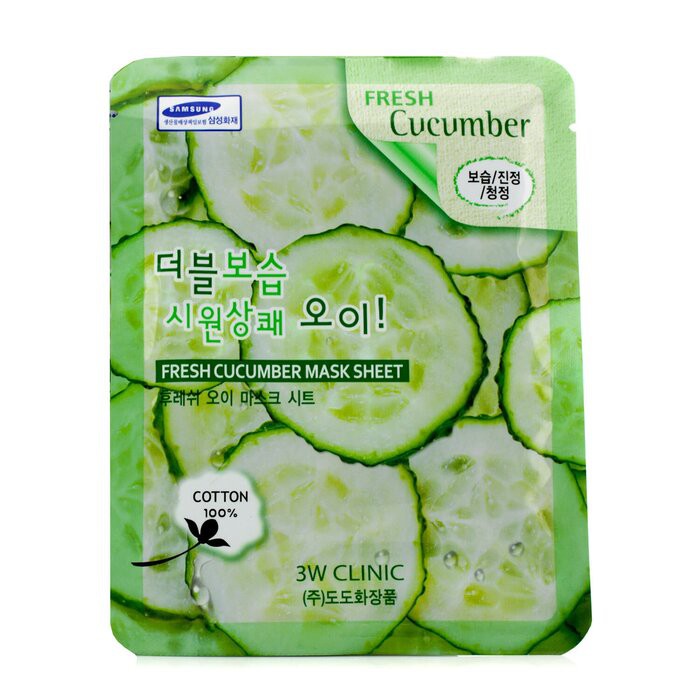 3W CLINIC - 面膜 - 黃瓜Mask Sheet - Fresh Cucumber