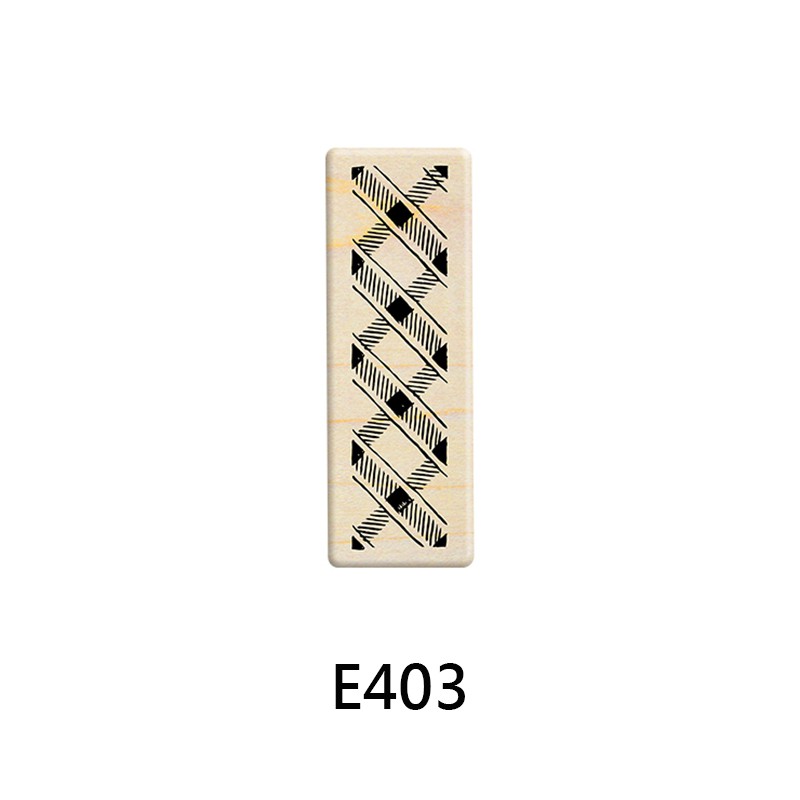 Micia 楓木印章-P388小小烘焙坊 花紋 E403