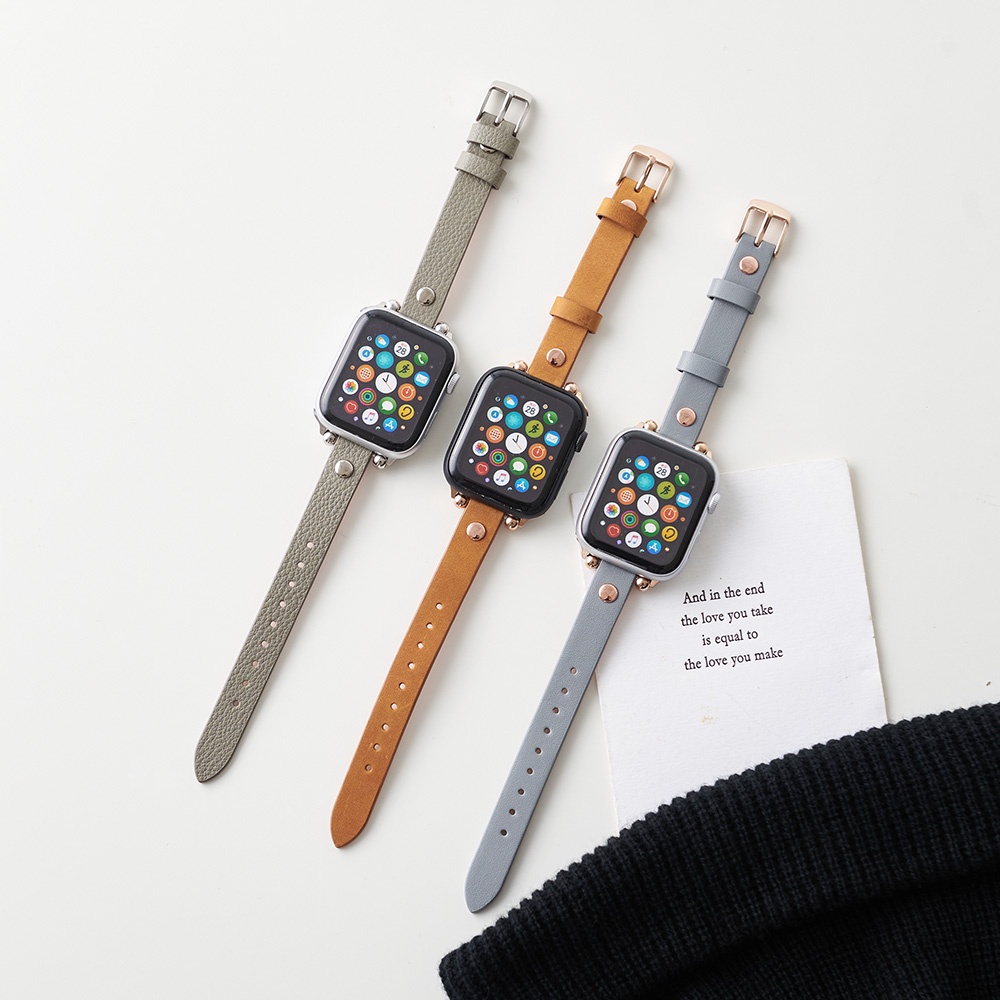 【TOYSELECT】Apple Watch個性鉚釘細錶帶