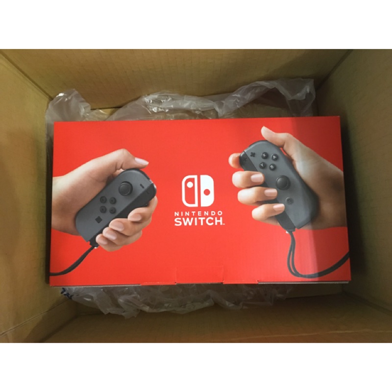 Nintendo Switch 灰色主機 電力加強版 全新 保固至2021/3