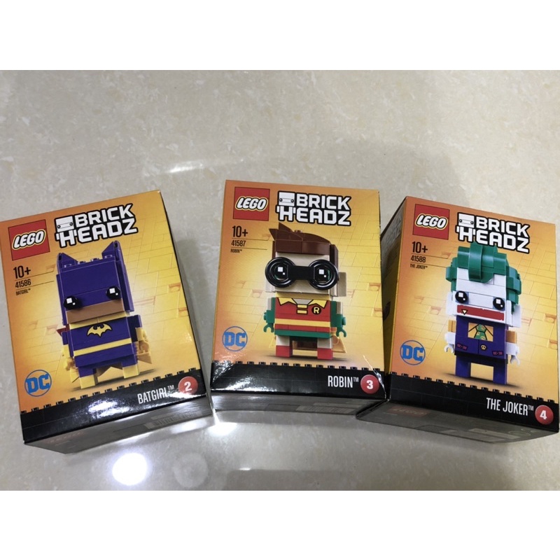 LEGO 41586 41587 41588 蝙蝠女 羅賓 小丑 大頭系列 正版樂高 盒損出清 BRICK HEADZ