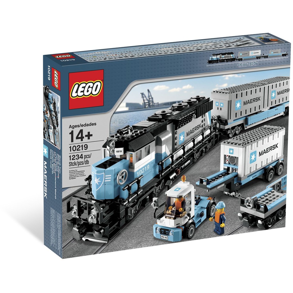 [正版] 絕版 樂高 LEGO 10219 馬士基 貨運 火車 (全新未拆品) Maersk Train 經典 現貨