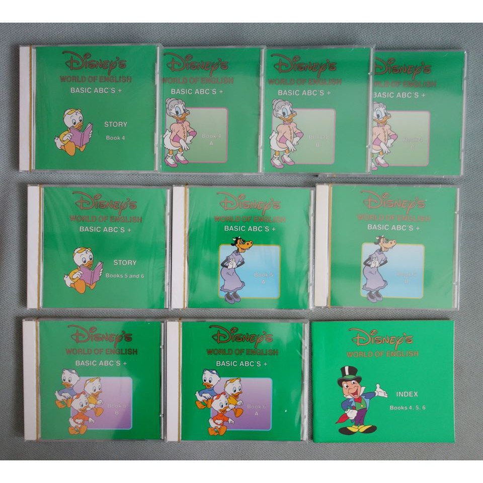 寰宇 迪士尼美語 BASIC ABC BOOK 4 5 6 光碟9張合售