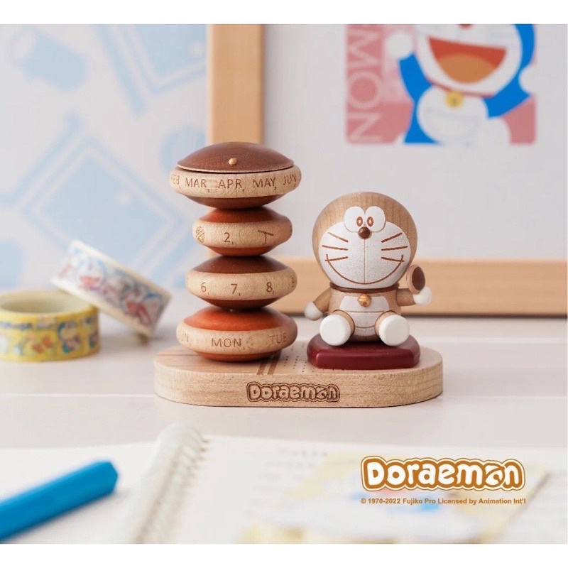 最後現貨Wooderful ilfe 哆啦A夢（限定）轉動萬年曆Doraemon