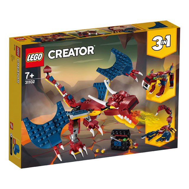 ㊕超級哈爸㊕ LEGO 31102 火龍 Creator 三合一