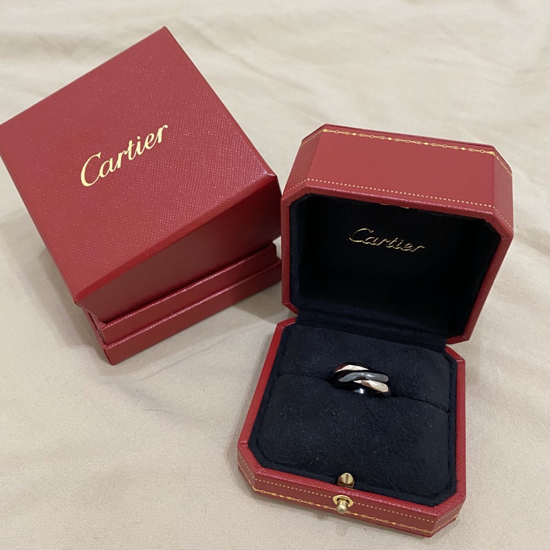 Cartier TRINITY戒指，經典陶瓷款 卡地亞