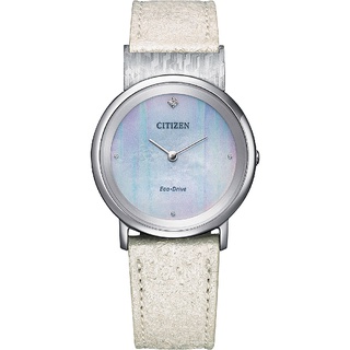 CITIZEN星辰錶 L系列 EG7091-14A 限量鈦金屬光動能女錶 / 31mm