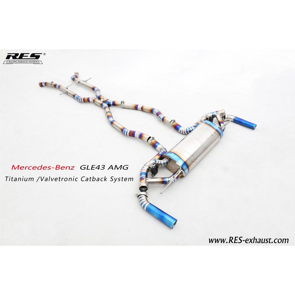 RES排氣管 MERCEDES-BENZ AMG W116 GLE 450 43 不鏽鋼/鈦合金 當派 中尾段