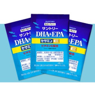 可刷卡★24H出貨★SUNTORY三得利 魚油 DHA＆EPA+芝麻明E 4顆 x 1包 隨身包★台灣官網正貨★