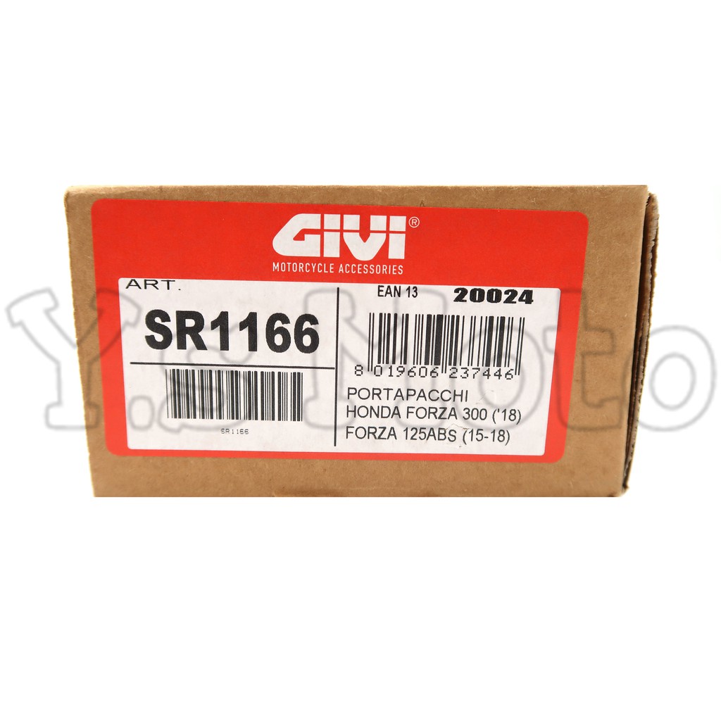 Y.S GIVI SR1166 Honda Forza 125/300 後架/後車架/後箱架