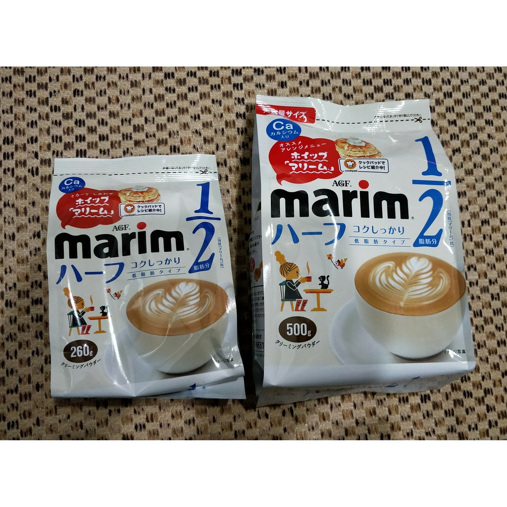 日本進口 AGF marim*1/2低脂肪奶精粉(袋) 非乳奶精粉 低脂1/2奶精粉