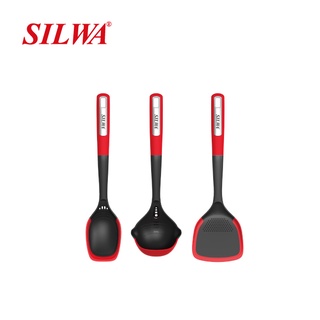 ✨公司貨 附發票✨ SILWA 西華樂廚 耐熱矽膠廚具三入組 料理匙 湯杓 鍋鏟 不沾鍋專用